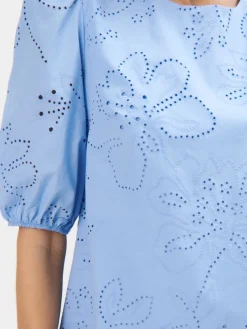 MOHITO Bawełniana niebieska sukienka mini bu0142u0119kitny Fashion