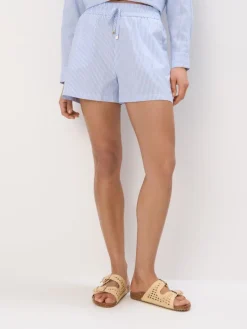 MOHITO Bawełniane szorty bu0142u0119kitny Fashion