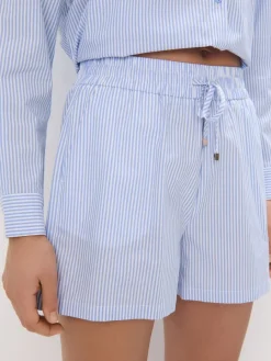 MOHITO Bawełniane szorty bu0142u0119kitny Fashion