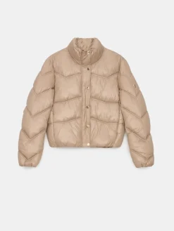 MOHITO Beżowa kurtka puffer beu017cowy Clearance