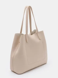 MOHITO Beżowa torebka shopper beu017cowy Online