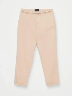 MOHITO Beżowe spodnie chino slim z paskiem beu017cowy Clearance