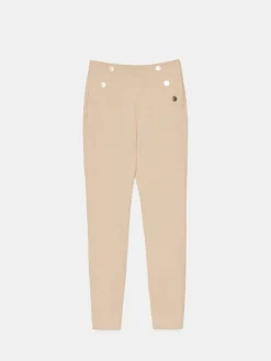 MOHITO Beżowe spodnie skinny beu017cowy Clearance