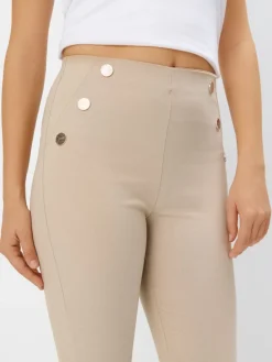 MOHITO Beżowe spodnie skinny beu017cowy Hot