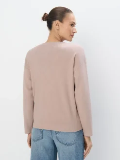 MOHITO Beżowy kardigan z ozdobnymi guzikami beu017cowy Sale