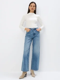 MOHITO Biały sweter z wiskozą biau0142y Discount