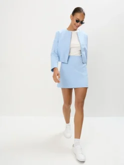 MOHITO Błękitna spódnica mini bu0142u0119kitny Sale