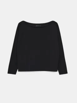 MOHITO Bluza z dekoltem w łódkę czarny Fashion