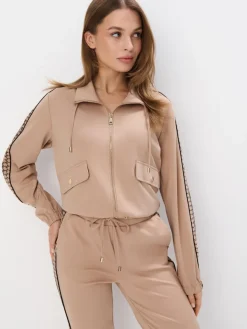MOHITO Bluza z zamkiem beu017cowy Online