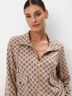 MOHITO Bluza z zamkiem beu017cowy Sale