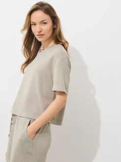 MOHITO Bluzka z wiskozą zielony Fashion
