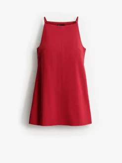 MOHITO Bordowa sukienka mini czerwony Outlet