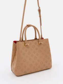 MOHITO Brązowa torebka city bag beu017cowy Fashion
