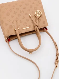 MOHITO Brązowa torebka city bag beu017cowy Fashion