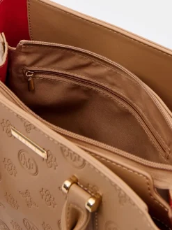 MOHITO Brązowa torebka city bag beu017cowy Fashion