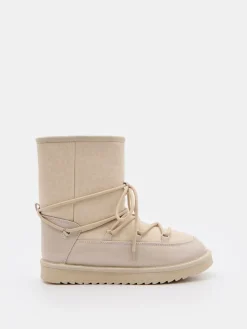 MOHITO Buty śniegowce kremowy Clearance