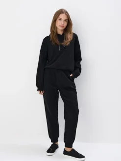 MOHITO Czarna bluza z kapturem czarny Online