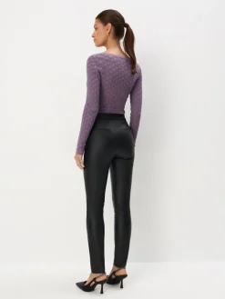 MOHITO Czarne spodnie skinny czarny Clearance