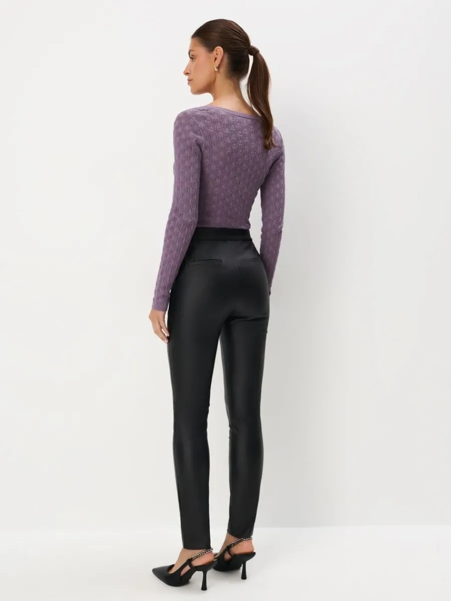 MOHITO Czarne spodnie skinny czarny Clearance