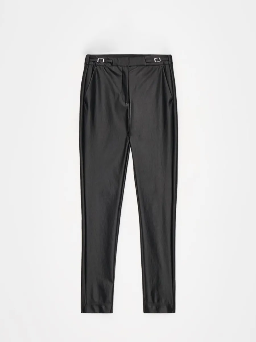 MOHITO Czarne spodnie skinny czarny Clearance