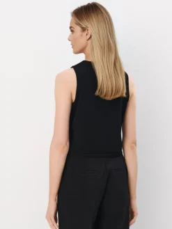MOHITO top na szerokich ramiączkach czarny Outlet