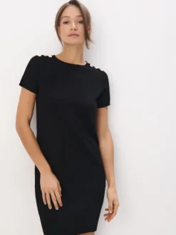 MOHITO Dopasowana czarna sukienka mini czarny Fashion