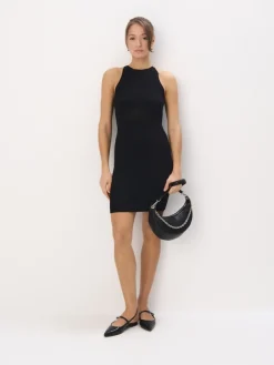 MOHITO Dopasowana sukienka mini czarny Fashion