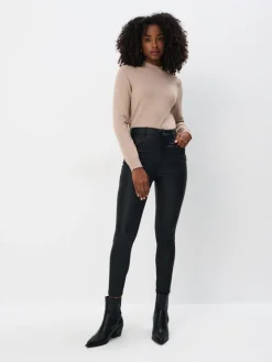 MOHITO Dopasowany beżowy sweter beu017cowy Discount