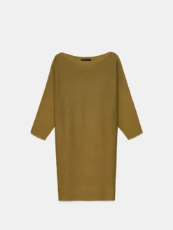 MOHITO Dzianinowa sukienka mini khaki Outlet