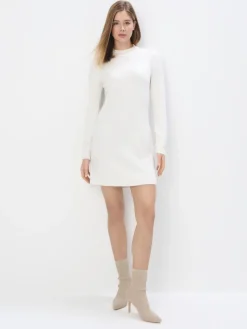 MOHITO Dzianinowa sukienka mini biau0142y Clearance