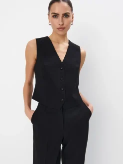 MOHITO Elegancka kamizelka czarny Hot