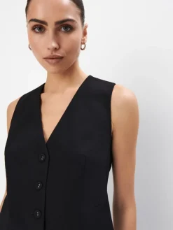 MOHITO Elegancka kamizelka czarny Hot