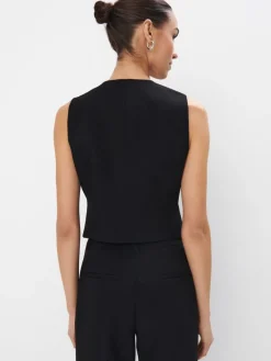 MOHITO Elegancka kamizelka czarny Hot