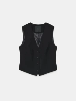 MOHITO Elegancka kamizelka czarny Hot