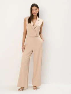 MOHITO Elegancka kamizelka beu017cowy Clearance