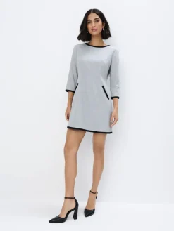 MOHITO Elegancka szara sukienka mini szary Fashion