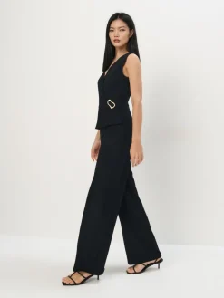 MOHITO Elegancki kombinezon czarny Fashion