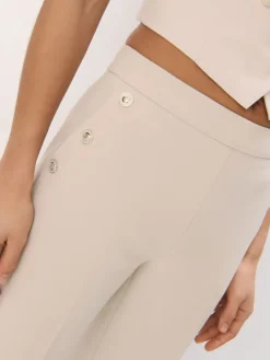 MOHITO Eleganckie beżowe spodnie beu017cowy Hot