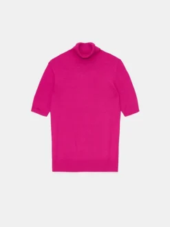 MOHITO Fuksjowy sweter z krótkim rękawem fioletowy Fashion