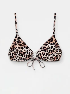 MOHITO Góra od bikini w panterkę wielobarwny New