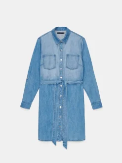 MOHITO Jeansowa sukienka mini niebieski Clearance