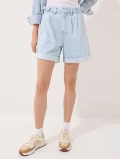 MOHITO Jeansowe szorty niebieski Sale