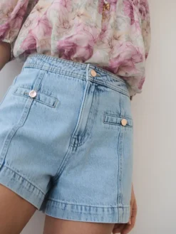MOHITO Jeansowe szorty niebieski Online