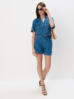 MOHITO Jeansowe szorty niebieski Outlet