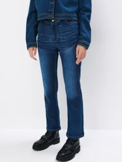 MOHITO Jeansy bootcut granatowy Outlet