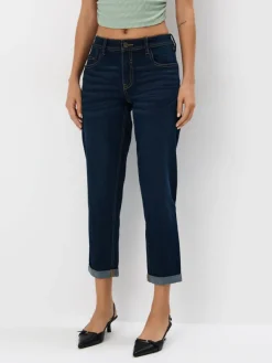 MOHITO Jeansy boyfriend granatowy Fashion