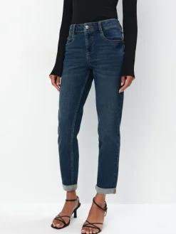 MOHITO Jeansy boyfriend granatowy Discount