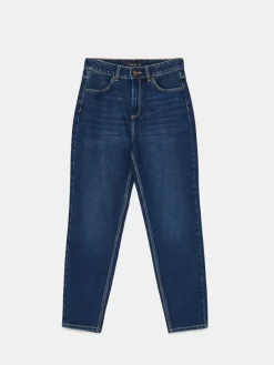MOHITO Jeansy mom granatowy New