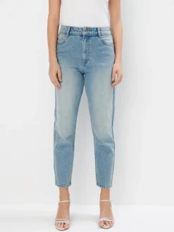 MOHITO Jeansy mom fit niebieski Hot