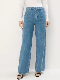 MOHITO Jeansy wide leg niebieski Hot